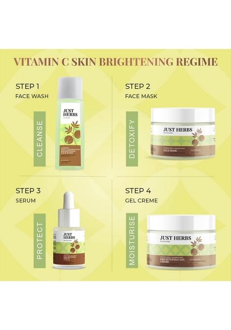 Just Herbs Ultra-Moisturising & Hydrating Vitamin C Day Night Gel Creme- 50 Gm Skin-Rejuvenating Ayurvedic Face Wash Cleanser