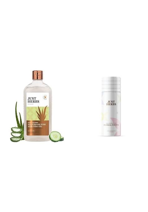 Just Herbs Multi Purpose Aloe + Cucumber & Long Lasting Combo Spray