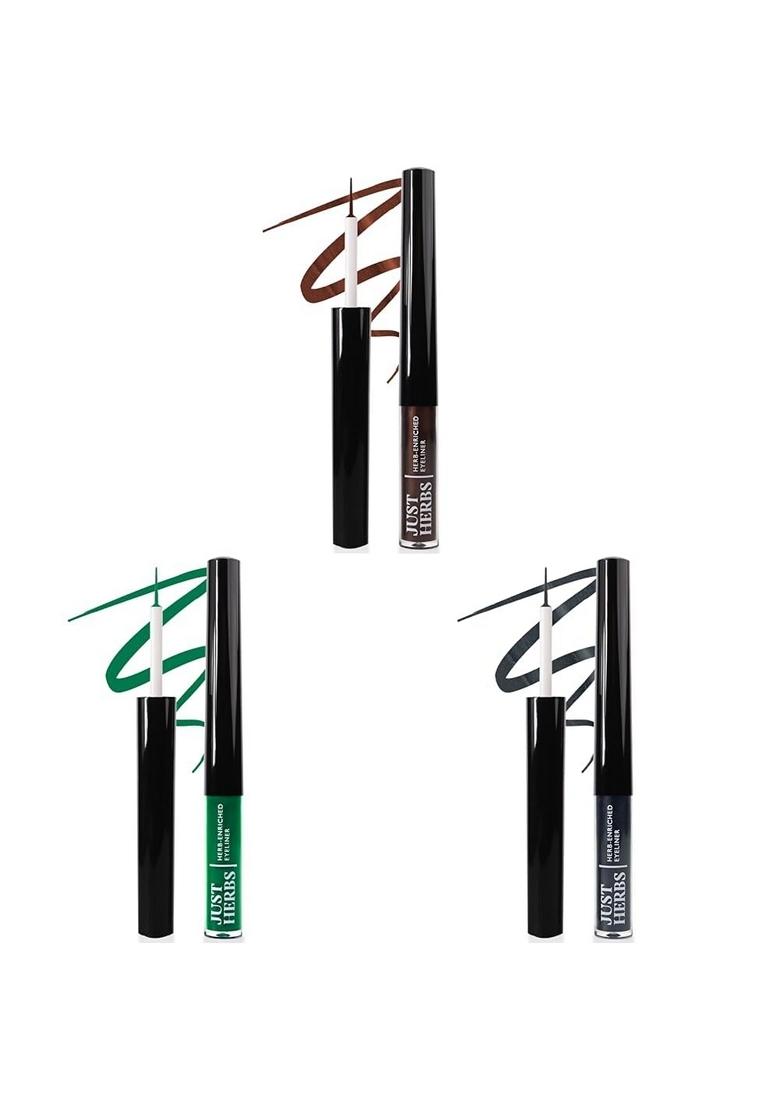 Just Herbs Gel Long Lasting Eyeliner Waterproof And Smudge Proof & Proof, Eyeliners 2.5G (Smoky Charcoal), Matte Finish