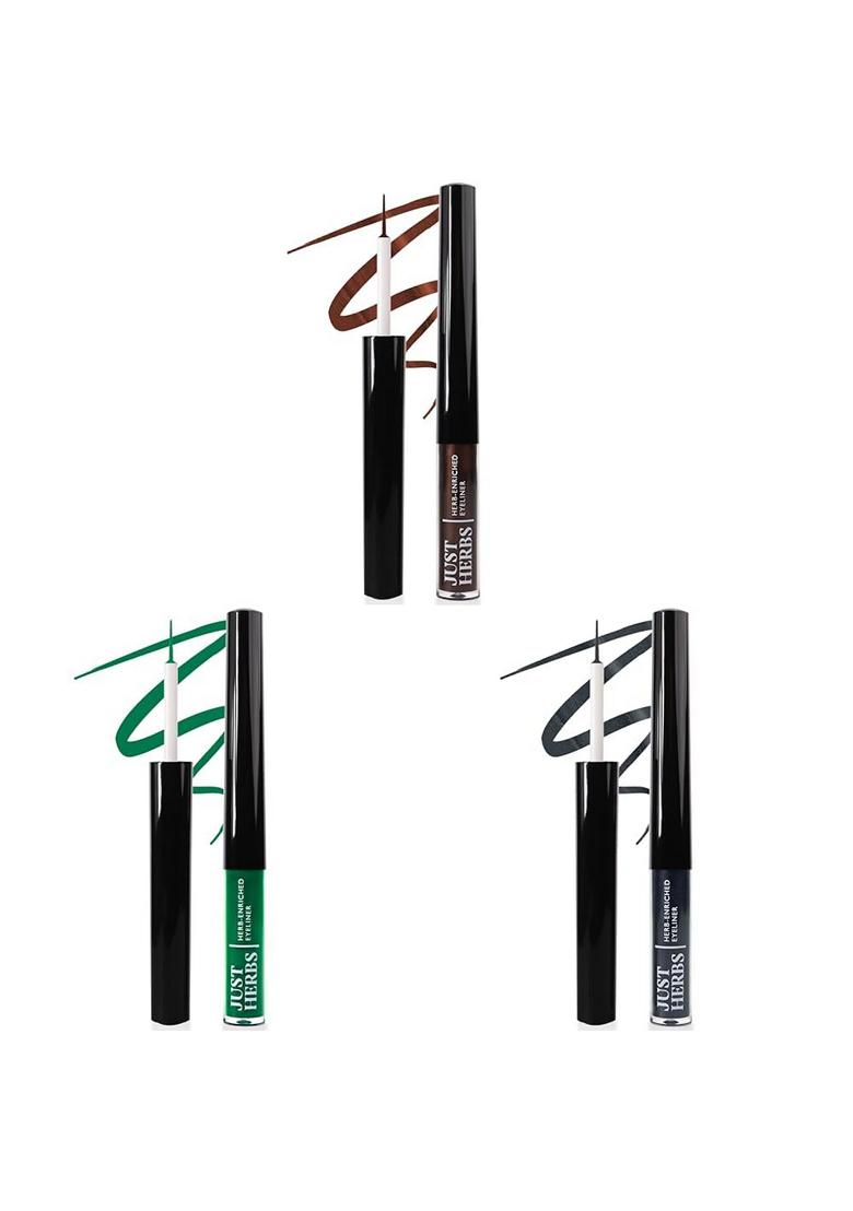 Just Herbs Gel Long Lasting Eyeliner Waterproof And Smudge Proof & Proof, Eyeliners 2.5G (Smoky Charcoal), Matte Finish