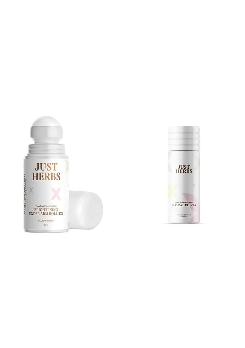 Just Herbs Female Amber Under Arm Roll On Spray Deodorant