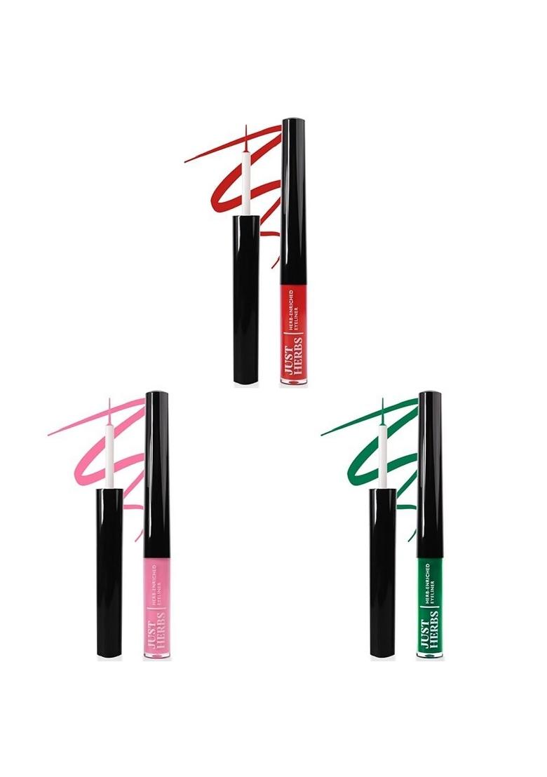 Just Herbs Matte Liquid Eyeliner Waterproof And Smudge Proof&Long Lasting Eyeliners 2.5G (Emerald Green)