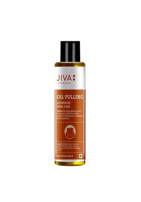 Jiva Oil Pulling 200Ml | Ayurvedic For Deep Cleanses Mouth, Removes Toxins Prevent Bad Breath, Alleviates Toothache & Sensitivity (Pack Of 1)