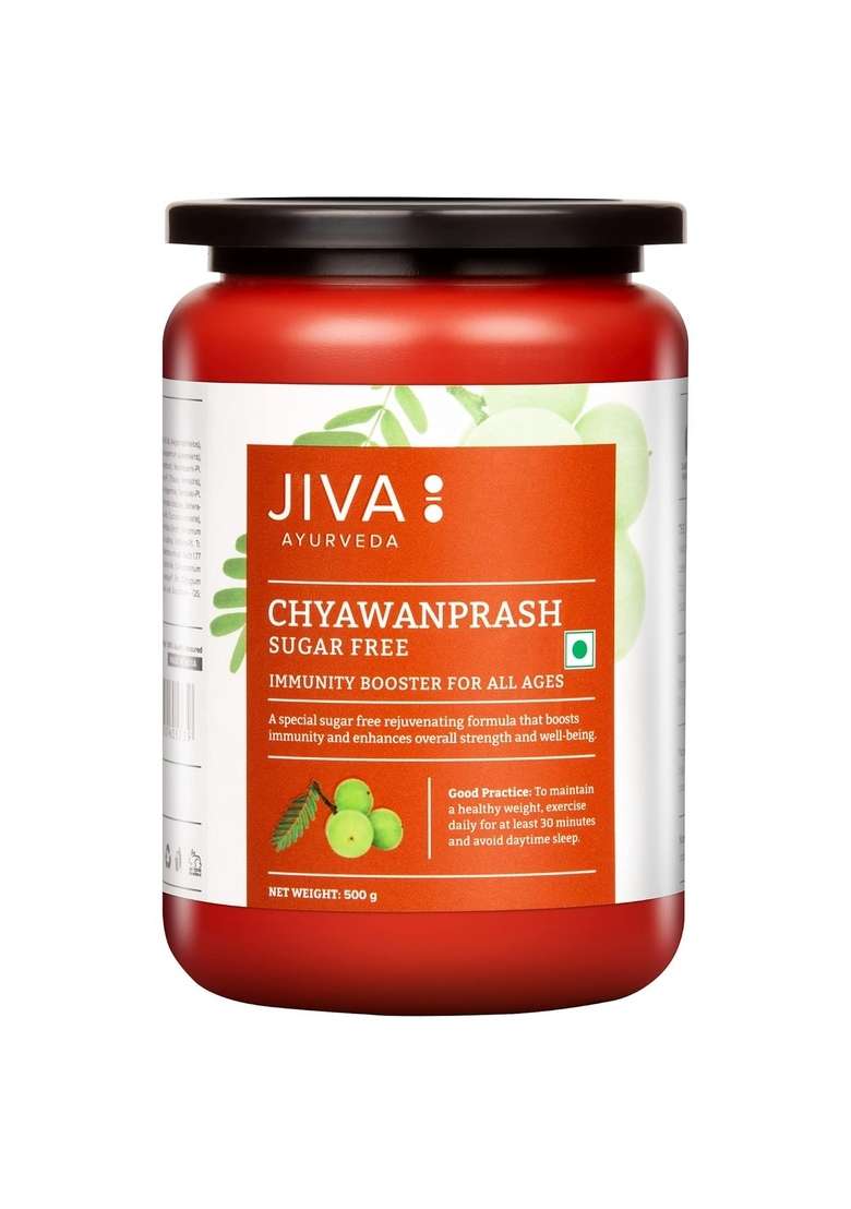 Jiva Sugar Free Chyawanprash | 500Gm (Pack Of 1) 100% Pure & Natural Rich In Vitamin-C No Added Rejuvenate Immunity Booster - Indya