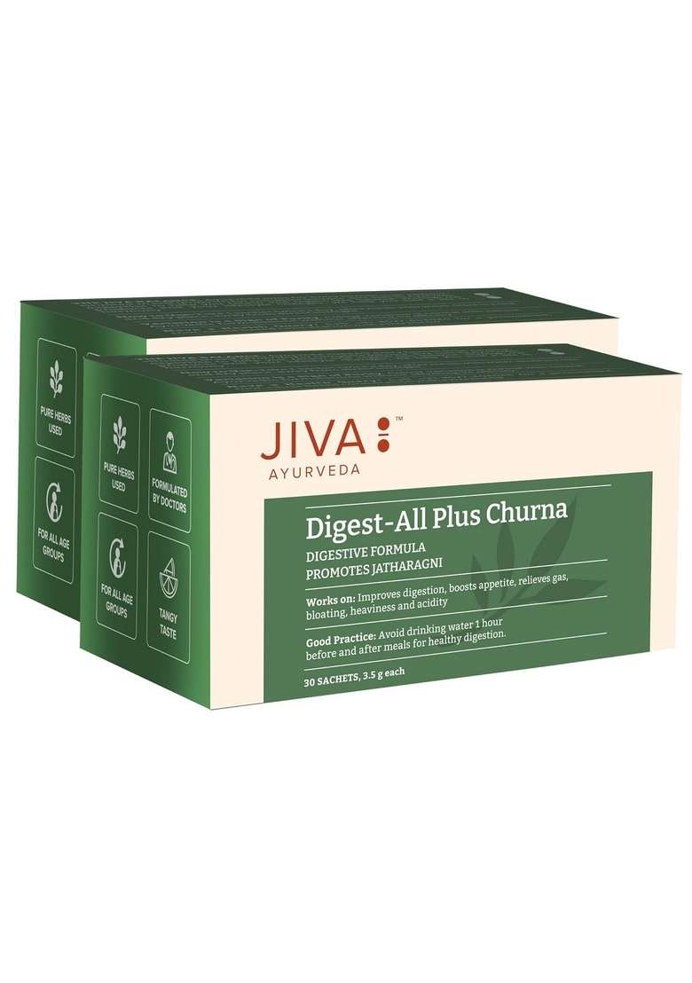 Jiva Digestall Churan - 30 Sachets (Pack Of 2) | Good Digestive System 100% Pure & Natural - Indya