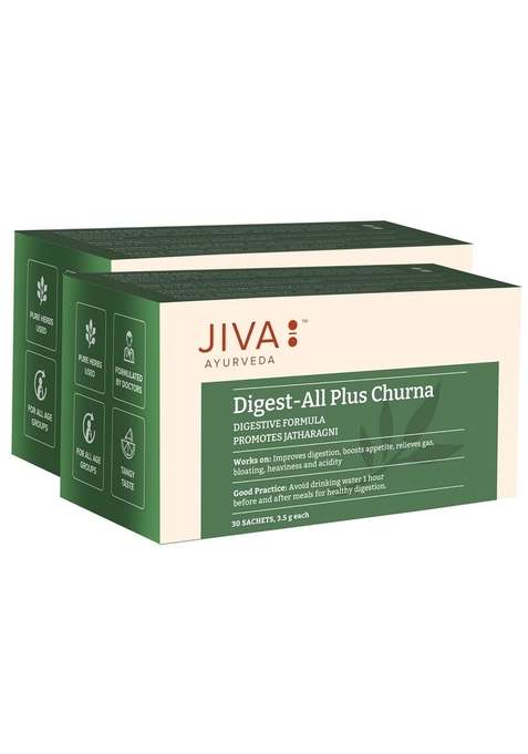 Jiva Digestall Churan - 30 Sachets (Pack Of 2) | Good Digestive System 100% Pure & Natural