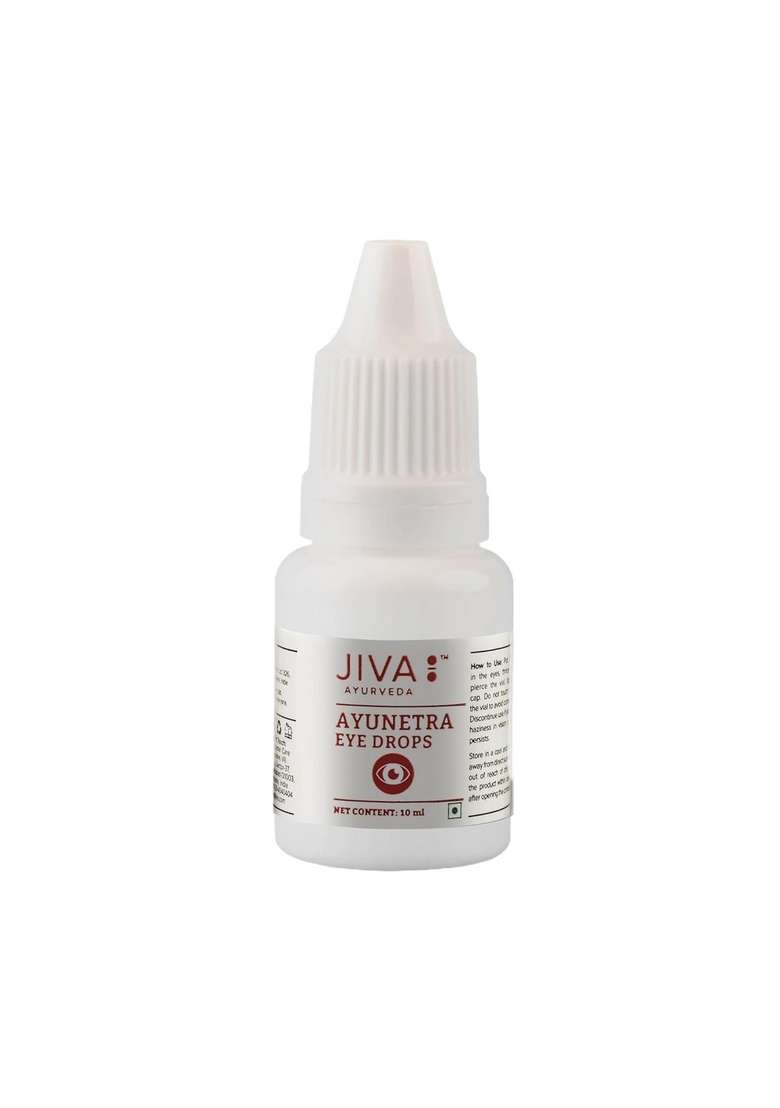 Jiva Ayunetra Eye Drops - 10Ml (Pack Of 3) | 100% Pure & Natural Cleanses, Cools Lubricates Dry Eye