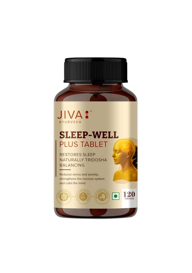 Jiva Sleep Well Tablet 500Mg 120 | Restores Natural Non-Habit Forming Supplement, Strengthens Nervous System - Each (Pack Of 2) - Indya