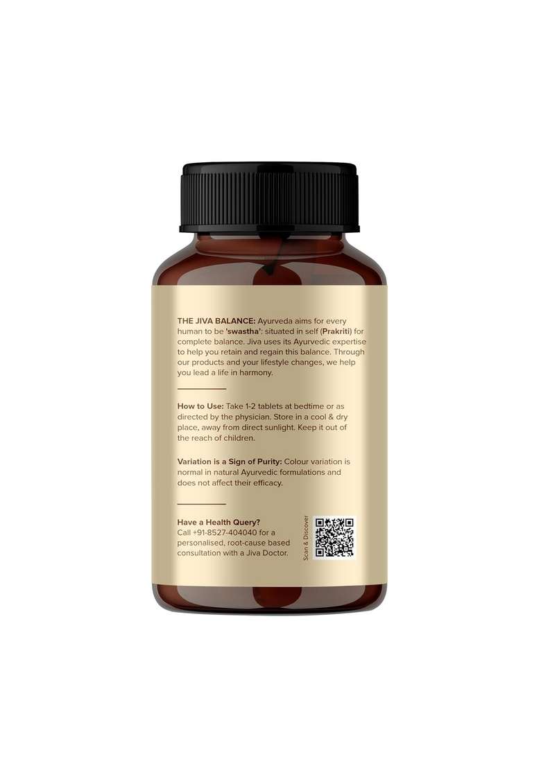 Jiva Sleep Well Tablet 500Mg 120 | Restores Natural Non-Habit Forming Supplement, Strengthens Nervous System - Each (Pack Of 2) - Indya
