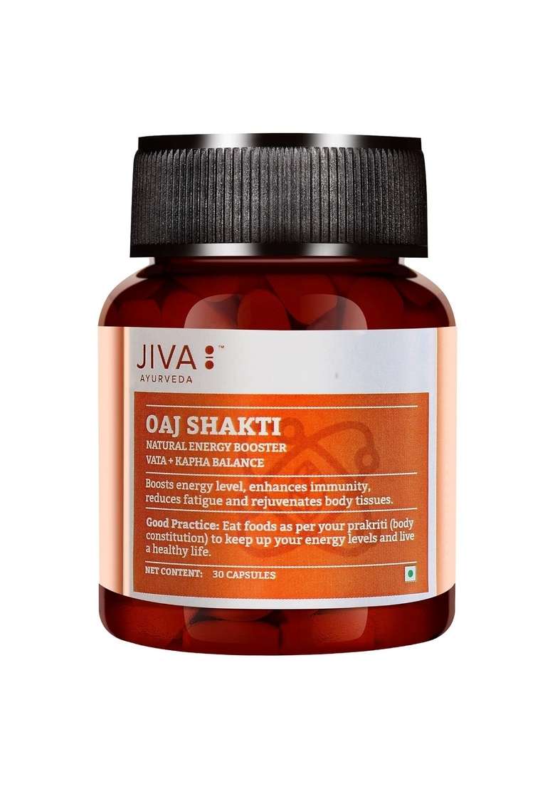 Jiva Oaj Shakti - 30 (Pack Of 1) Capsules | Beneficial For Physical And Mental Performance - Indya