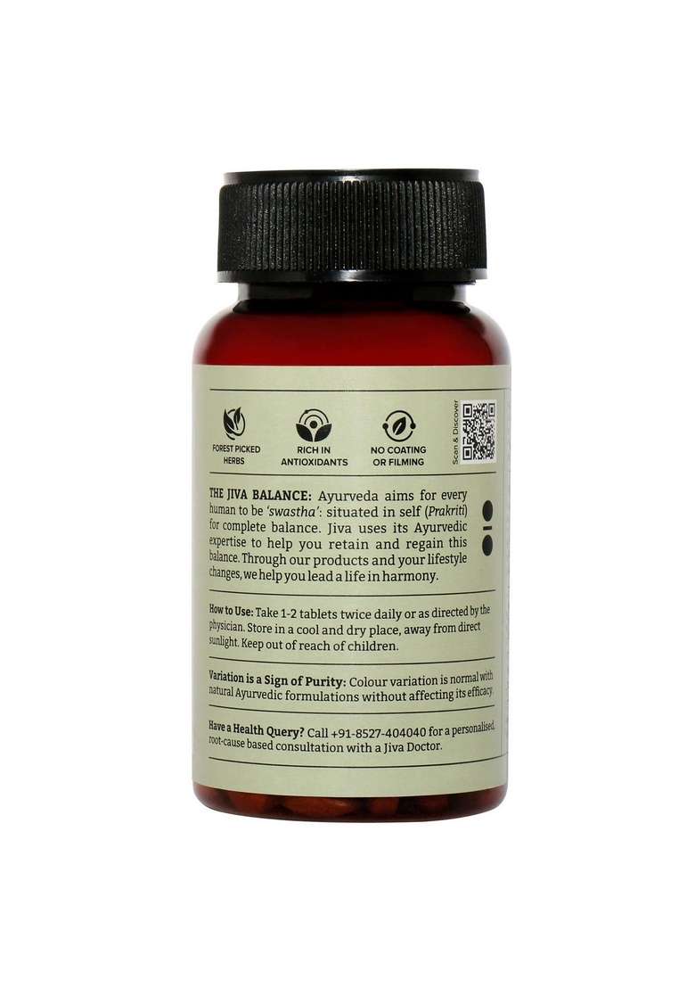Jiva Arjuna Tablets 500Mg 360 Promotes Heart Health | Manages Cholesterol Level 120 (Pack Of 3) - Indya