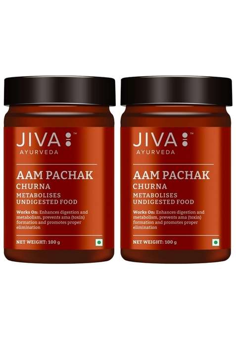Jiva Aam Pachak Churna | Pure Herbs Used 100% & Natural Ayurveda Formulation 100Gm (Pack Of 2)