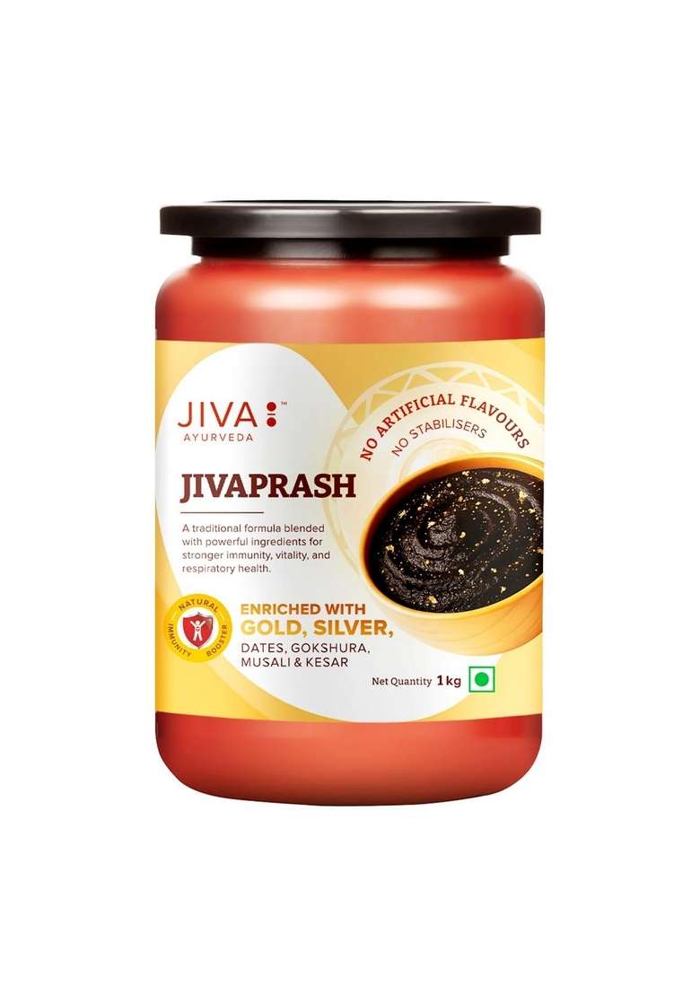 Jiva Jivaprash Goodness Of Ayurveda | 100% Pure & Natural Rich In Vitamin-C -1Kg (Pack 1) - Indya