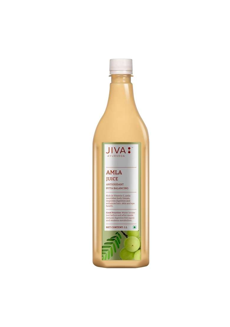 Jiva Amla Juice - 1L(Pack Of 2) | 100% Pure & Natural Helpful In Digestion Enhance Skin, Hair Eye - Indya