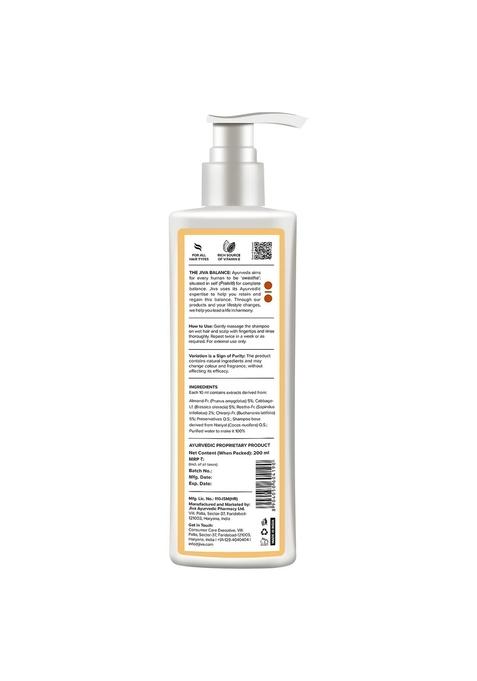 Jiva Almond Shampoo 200 Ml | 100% Pure & Natural Suitable For All Hair Types (Pack Of 2)