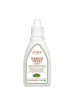 Jiva Tulsi Drops - 20 Ml | 100% Ayurvedic Formulation Made Of Five Species Detox The Body, Boost 5X Immunity & Promote Healthy Metabolism Prevents Cough, Cold Viral Fever (Pack 1)
