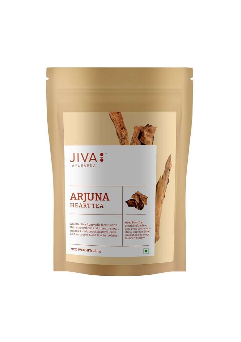 Jiva Arjuna Caffeine Free Ayurvedic Tea - 100% Pure & Natural Goodness Of 150 Gram (Pack 2), Assam - Indya