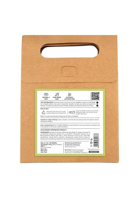 Jiva Hair Lep Without Multani Mitti-100Gm (Pack Of 2) Helpful In Dandruff & Hairfall