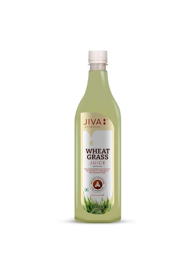 Jiva Ayurveda Wheatgrass Juice Good For Health & Weight| -1 L (Pack Of 1) - Indya