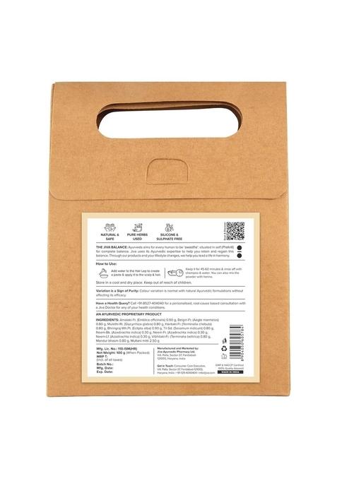 Jiva Ayurveda Hair Lep With Multani Mitti 100Gm | 100% Pure & Natural Cleans Scalp, Nourishes Hair, And Promotes Growth Helps Fall Brittle Imparts Glow (Pack Of 2)