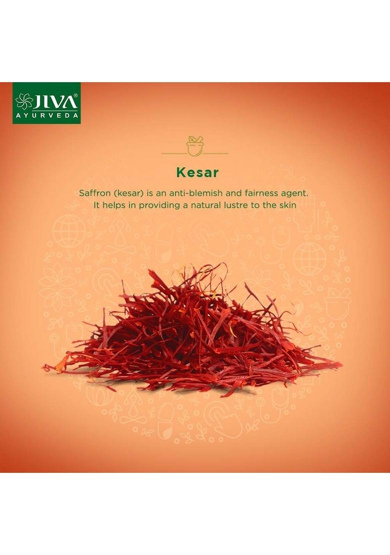 Jiva Kesar Ubtan Face Pack | For All Skin Type Deep Cleansing & Brightning Of Remove Excessive Oil Provides Natural Radiance To Men Women