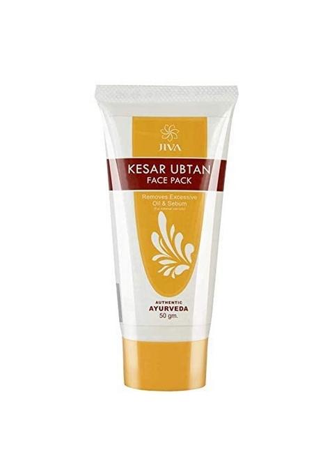 Jiva Kesar Ubtan 50Gm (Pack Of 1) | Contains Pure Kesar, For All Skin Types Improves Complexion & Health, Traditional Women