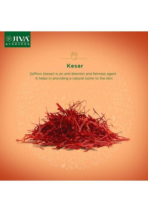 Jiva Kesar Ubtan 50Gm (Pack Of 1) | Contains Pure Kesar, For All Skin Types Improves Complexion & Health, Traditional Women