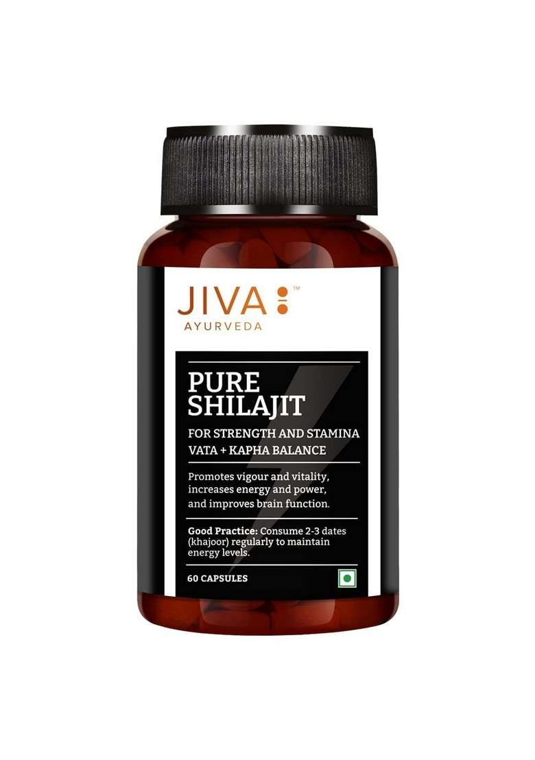 Jiva Immunity Booster Combo|100% Pure & Natural|Pure Shilajit 60 Capsules,Oaj Shakti 30 Capsules Ashwagandha - 120 Tablets (For Men Women)|(Combo Of 3),3 Count - Indya