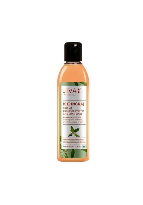 Jiva Bhringaraj Hair Oil 120Ml | 100% Pure & Natural Nourishes Hair, Prevents Loss, Premature Graying, Dandruff Promotes Healthy Growth (Pack Of 2)