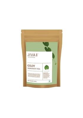 Jiva Giloy Tea 100% Ayurvedic Caffeine Free | Boosts Immunity, Improves Respiratory & Digestive Health Helps With Cough, Cold, Tonsils, Asthmatic Conditions -150Gm (Pack Of 1)