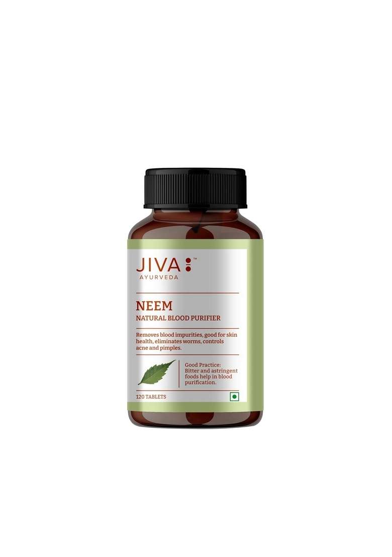 Jiva Combo Of Neem & Skin Fit Tablet For Healthy | 100% Ayurvedic Formula Purifies Blood Improves Health Complexion Alleviates Kapha Pitta Strengthens Immune System (Combo 2) - Indya