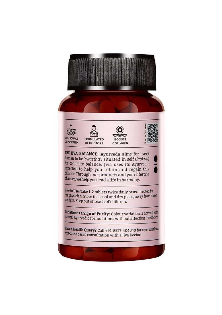 Jiva Combo Of Neem & Skin Fit Tablet For Healthy | 100% Ayurvedic Formula Purifies Blood Improves Health Complexion Alleviates Kapha Pitta Strengthens Immune System (Combo 2) - Indya