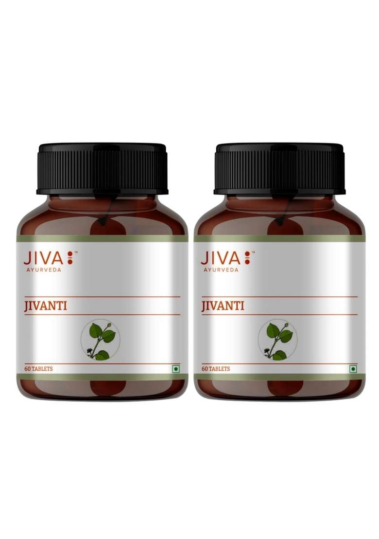 Jiva Jivanti |Formulated With Natural Ingredients | To Support & Maintain Eye Health.- 60 Tablet (Pack Of 2) - Indya