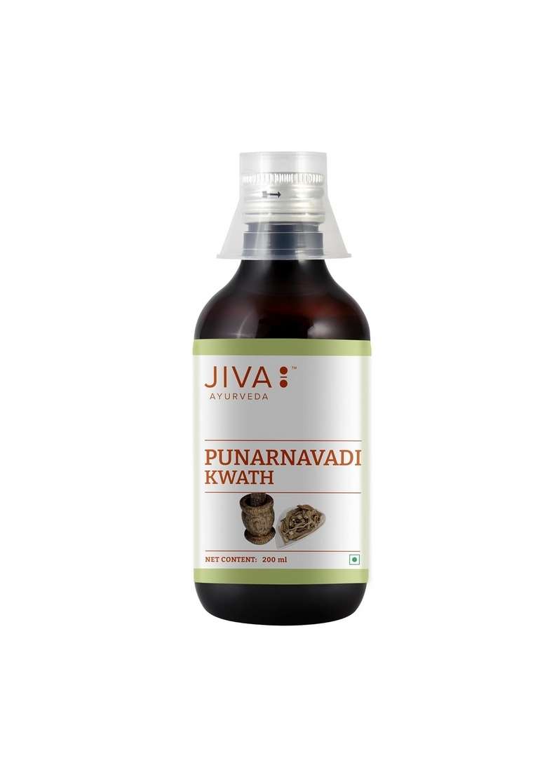 Jiva Punarnavadi Kwath Ayurvedic Herb For Kidney Support & Detoxification | Digestive Health 100% Natural -200Ml (Pack Of 2) - Indya