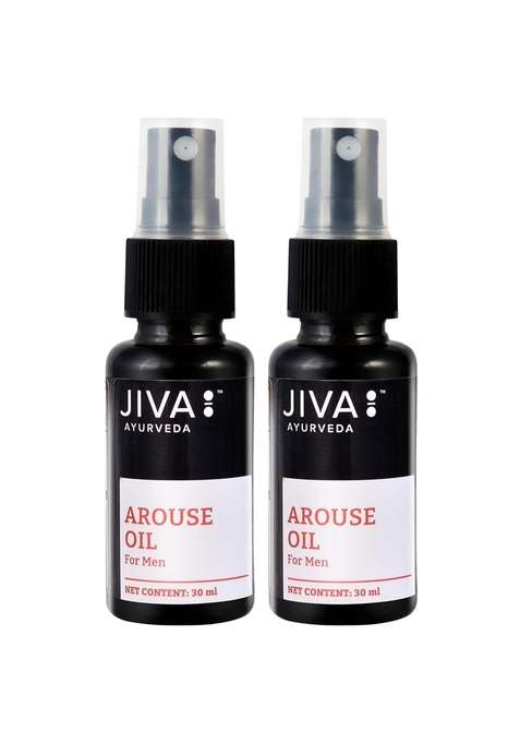 Jiva Arouse Oil 30Ml For Men | 100% Pure & Natural Improves Energy Levels Strengthens Tissues Revitalizes Body And Senses Nervous Response (Pack Of 2)