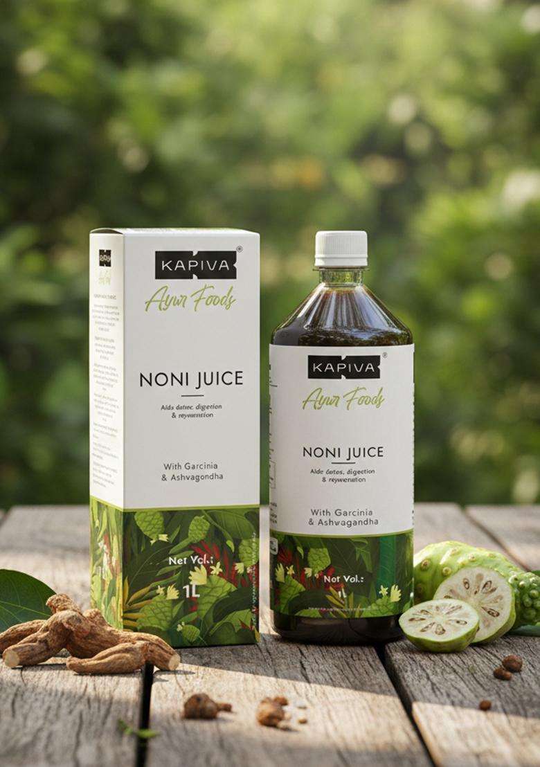 Kapiva Noni Juice (1L) - Rich In Antioxidants, Boosts Energy, Builds Immunity, Natural Detoxifier - Indya