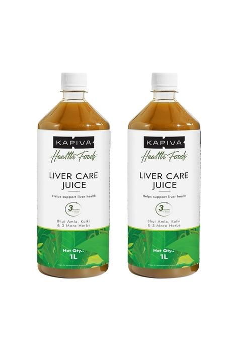 Kapiva Liver Care Juice | Anti-Oxidant Rich Supplement With 5 Ayurvedic Herbs To Benefit Health 1L (Pack Of 2)