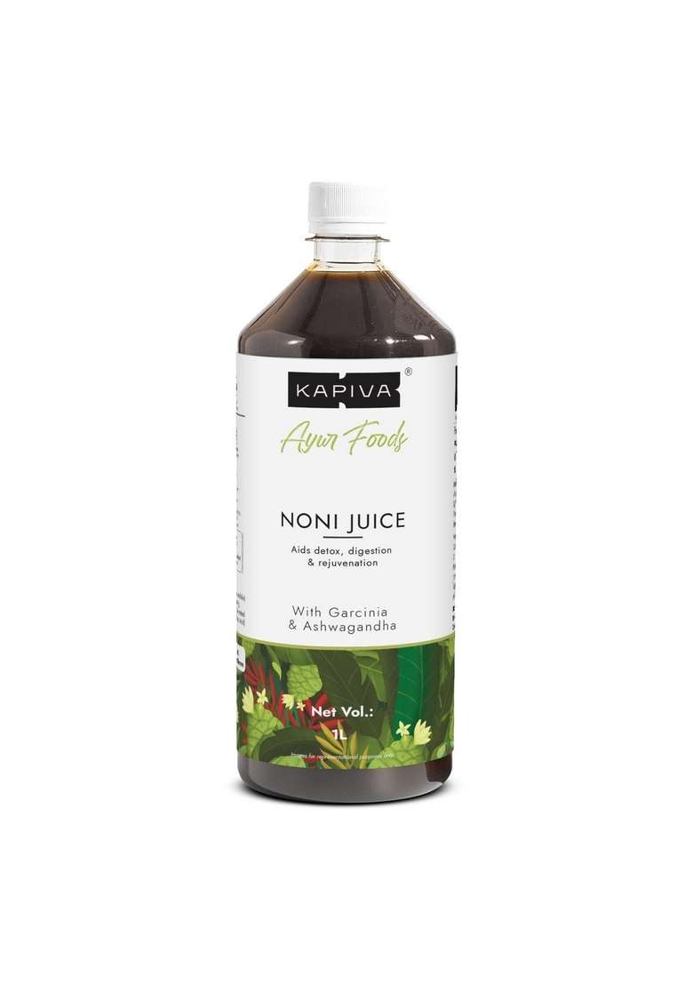 Kapiva Noni Juice (2L) - Rich In Antioxidants, Boosts Energy, Builds Immunity, Natural Detoxifier Super Saver Pack Of 2 - Indya