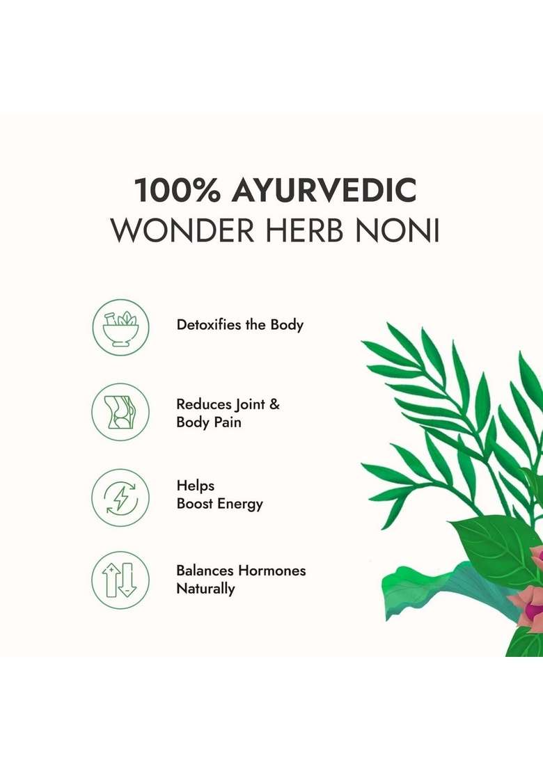 Kapiva Noni Juice (2L) - Rich In Antioxidants, Boosts Energy, Builds Immunity, Natural Detoxifier Super Saver Pack Of 2 - Indya