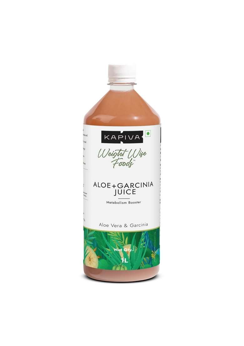 Kapiva Aloe Vera + Garcinia Juice | Cambogia For Weight Management And Detox No Added Sugar (1L) - Indya