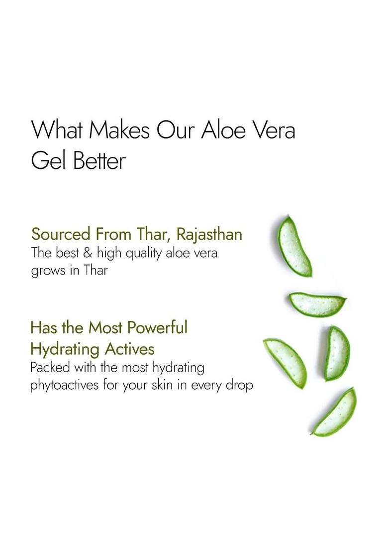 Kapiva Pure Aloe Vera Skin Gel 500G For Face & Hair | Hydrating, Moisturizing, Soothing Multipurpose