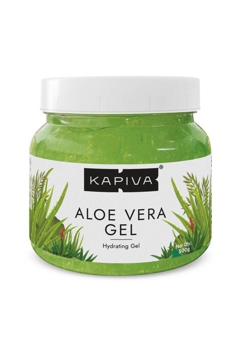 Kapiva Pure Aloe Vera Skin Gel 500G For Face & Hair | Hydrating, Moisturizing, Soothing Multipurpose