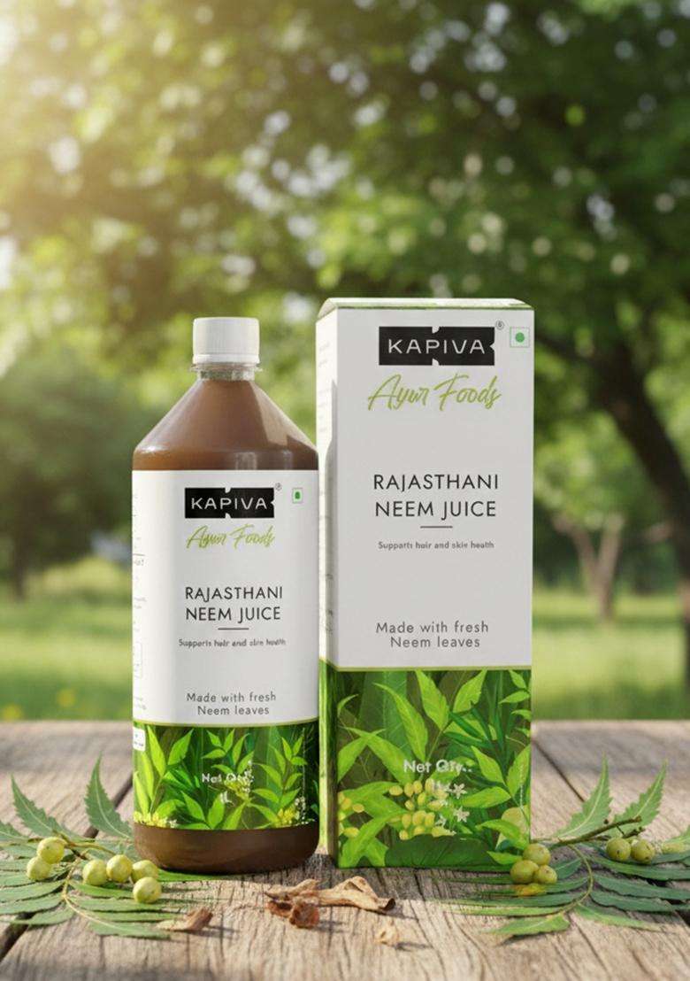 Kapiva Neem Juice | Made With Rajasthani Helps Boost Immunity And Fight Infections (1L) - Indya