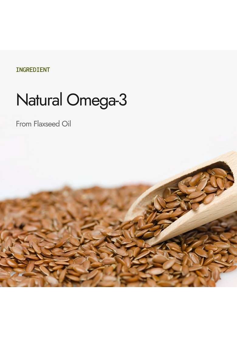 Kapiva Flaxseed Omega 3 Capsules (60N) | Vegetarian Oil Better Joint & Heart Health (60 Cap (Pack Of 1)) - Indya