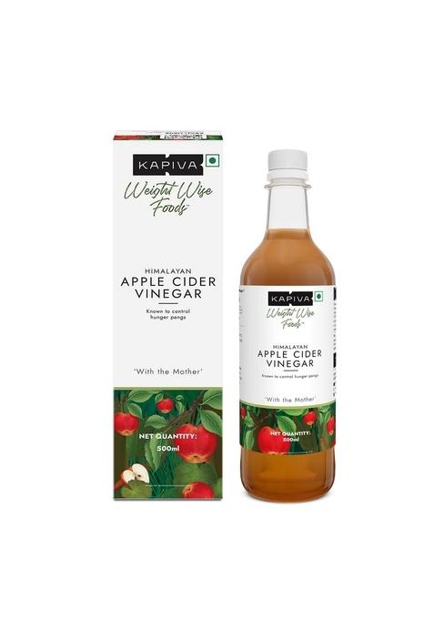 Kapiva Himalayan Apple Cider Vinegar With Mother 500Ml | Raw, Unpasteurized & Unfiltered Helps Digestion Weight Mangement