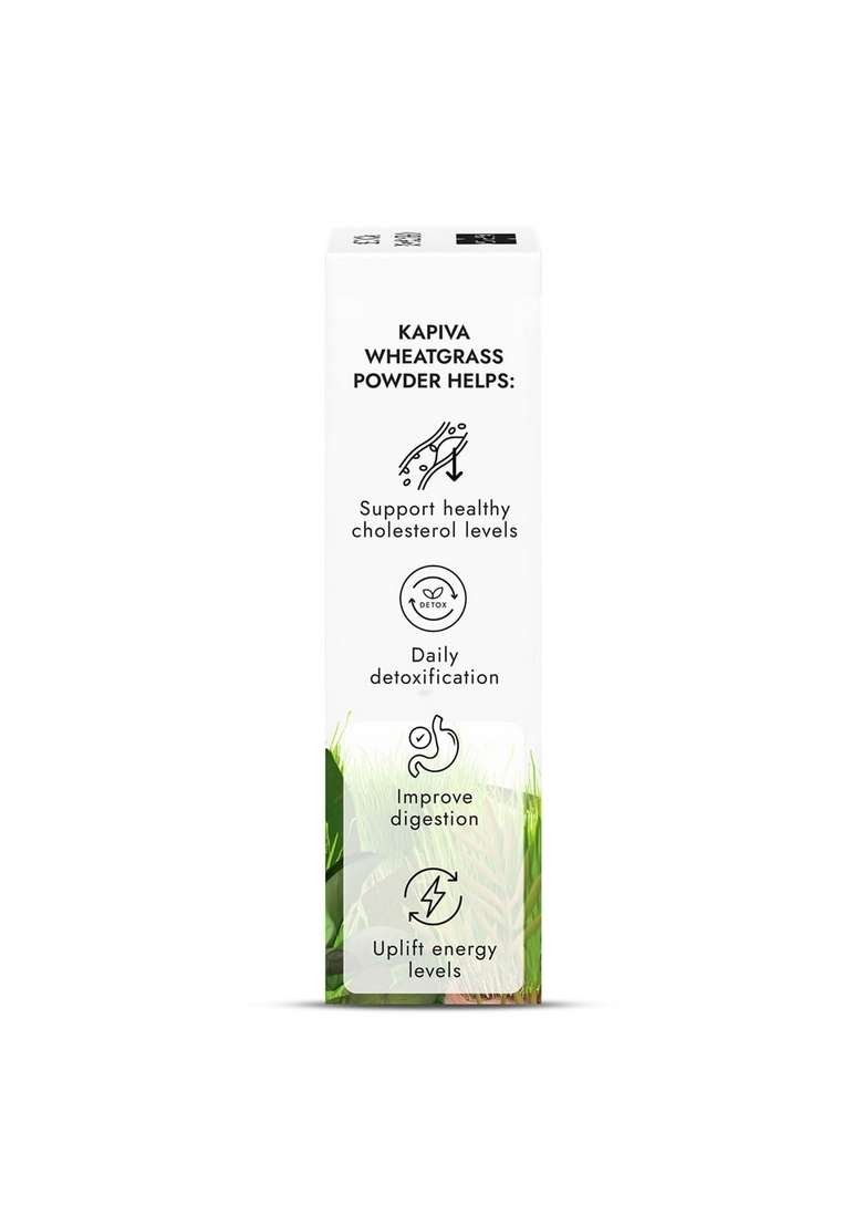 Kapiva Organic Wheatgrass Powder 100G (Pack Of 2) | Usda Certified Detox Your Body Improve Immunity - Indya