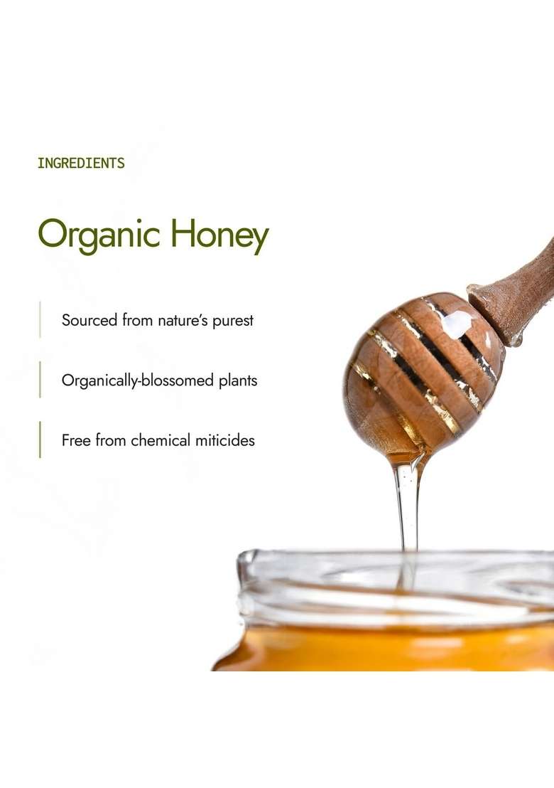 Kapiva Organic Honey 500Gm | Nmr Tested Unprocessed & Unpasteurized |100% Raw Pure Natural Strengthens Immunity 0% Added Sugar No Preservatives - Indya