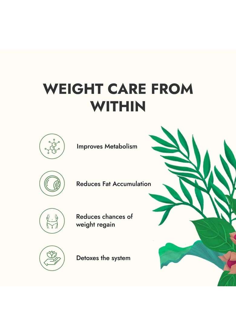 Kapiva Get Slim Green Tea Powder (45Gm) | Lemongrass Flavored + Natural Metabolism Booster For Healthy Weight Care - Indya