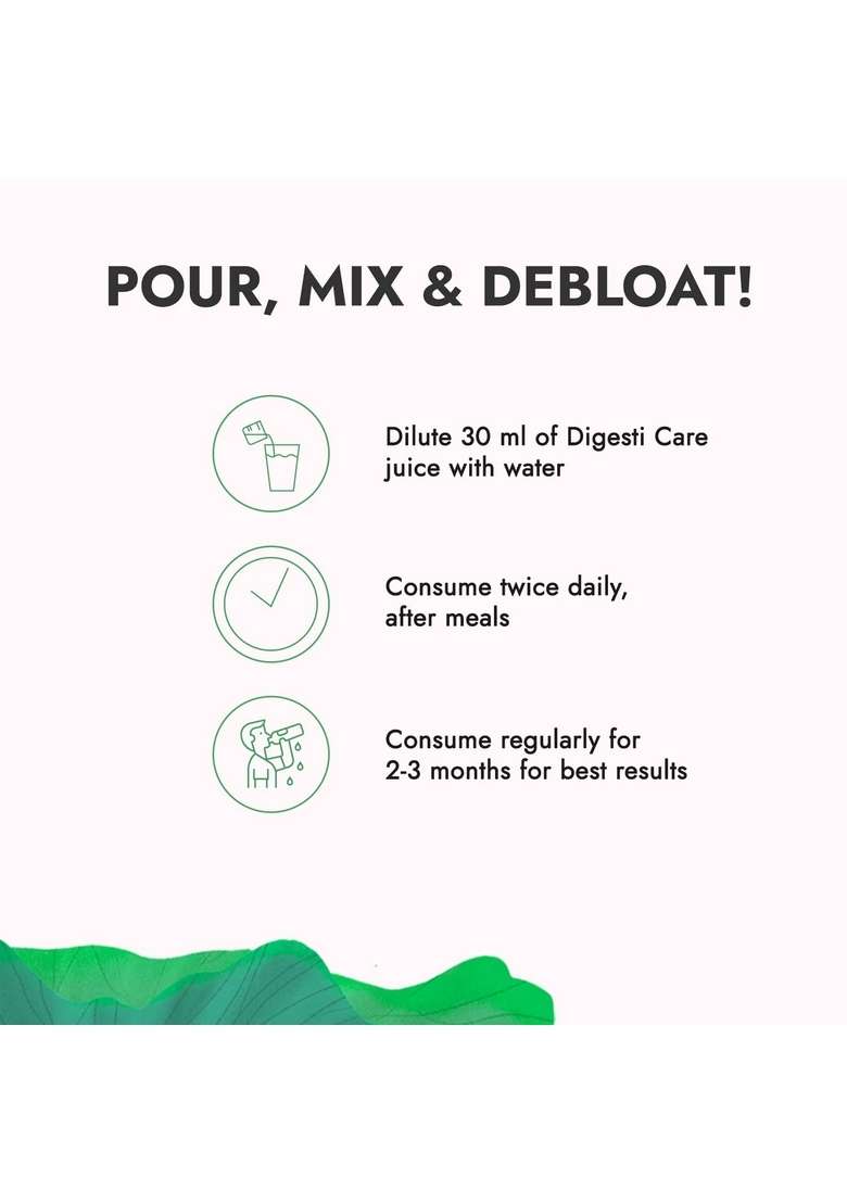 Kapiva Digesti Care Juice - Provides Relief From Acidity & Bloating | Goodness Of Amla, Jeera, Ajwain, And Hing To Aid Digestion Metabolism (1L) - Indya