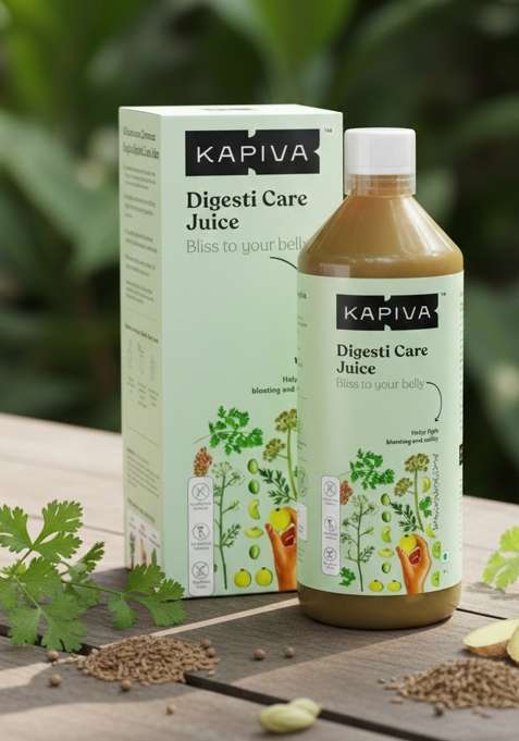 Kapiva Digesti Care Juice - Provides Relief From Acidity & Bloating | Goodness Of Amla, Jeera, Ajwain, And Hing To Aid Digestion Metabolism (1L)